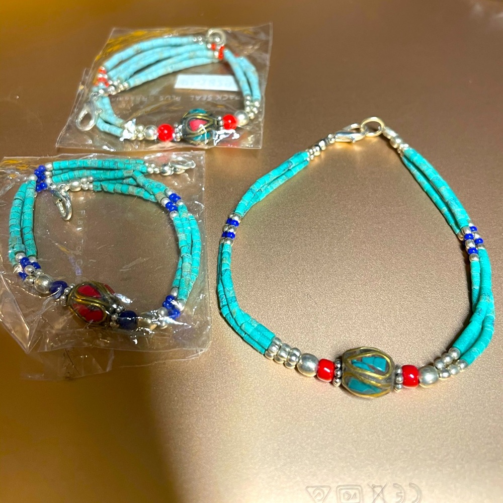 New Turquoise Beaded Bracelet
